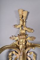 Suite de quatre appliques à trois bras de lumière aux cors d… (photo 2)