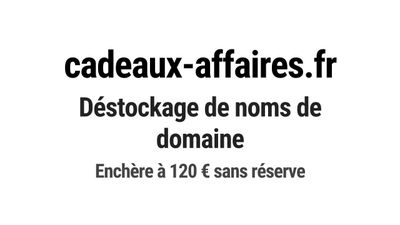 Nom de domaine cadeaux-affaires.