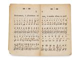 un vieux livre sur lequel figurent des caractères chinois