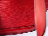 louis vuitton red epi leather bucket bag
