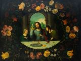 painting of the last supper of jesus in the garden of geths