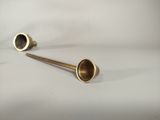 pair of antique brass candlesticks