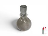 an image of a glass candle holder on a white surface