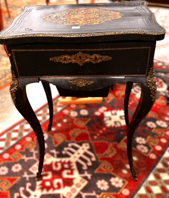 Travailleuse en Marqueterie BOULLE époque Napoléon III (acci…