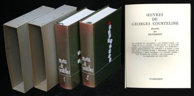 Oeuvres de Courteline illustrées par Dignimont, Ed Flammario…