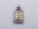 an image of a pendant with diamonds on a white background