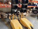 many different types of traffic lights in a warehouse
