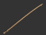 un bracelet en or 18 carats au motif de corde torsadée