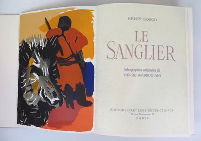 an open book with a picture of a man riding a horse