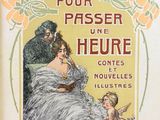 un vieux livre avec l'image d'une femme et d'un enfant