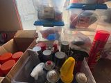 a box full of food sitting on a table