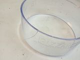 a bowl of water sitting on top of a counter