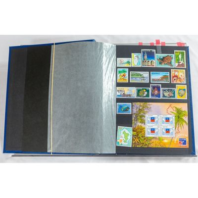 a picture of a book with stamps on it