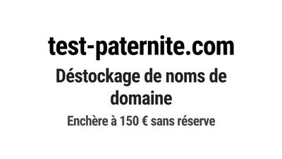 Nom de domaine test-paternite.com.