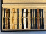 a box with six different types of watches in it
