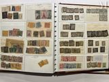 a book with a lot of stamps on it