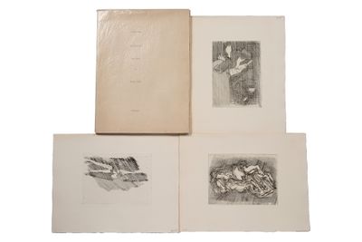 trois dessins représentant un homme et une femme assis sur un banc