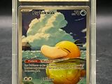 une image d'une carte Pokémon dans un étui en plastique