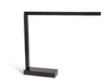 an image of a black desk lamp on a white background