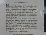 an old french newspaper advertises the publication of avis au public