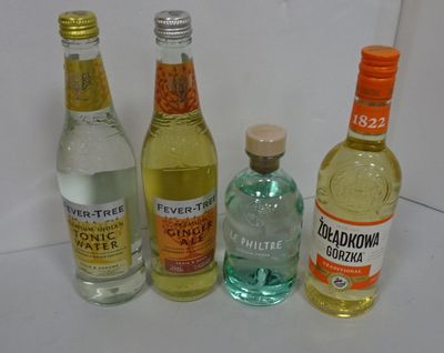 Lot de 4 bts : 1/Organic Vodka Le Philtre 35 cl + 1/Vodka Zo…