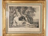 a picture of a painting of a woman and a man