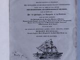 an open book with a drawing of a ship on it