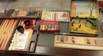 a table that has a lot of different items on it
