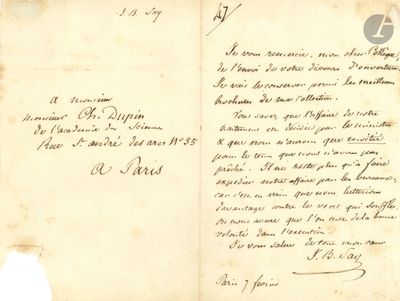 un vieux document sur lequel figurent une lettre manuscrite et la photo du visage d'un homme