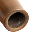 a close up of a pipe on a white background