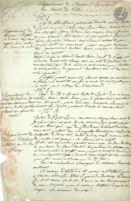 un morceau de vieux papier sur lequel on a écrit