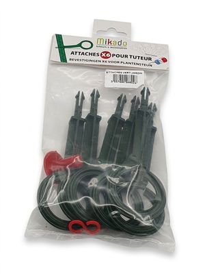 Lot de 6 - MIKADO - Ces attaches pour tuteur en polypropylèn…
