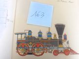 une photo d'un livre sur lequel figure l'image d'un train