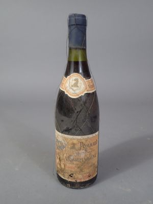 a bottle of wine that is sitting on a table