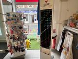 a display of clothes and other items in a store