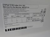 a label on the side of a refrigerator that says lieberr