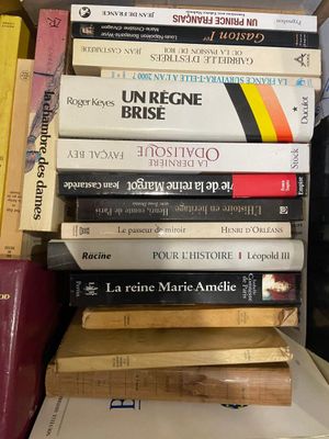 plusieurs livres empilés sur une étagère