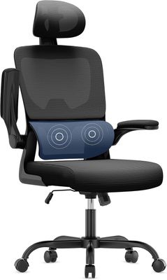 an image of a computer chair with a seat cushion on top of it