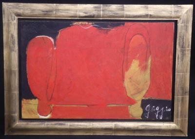 Serge GRIGGIO (né en 1958) Le fauteuil rouge