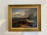 a picture of a painting hanging on the wall
