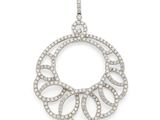 a diamond and white gold pendant