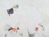 un tableau représentant un éléphant qui se trouve au milieu d'un tableau