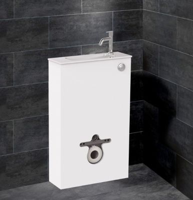 Pack WC lave-mains DUO, de la marque SIAMP comprenant : le b…