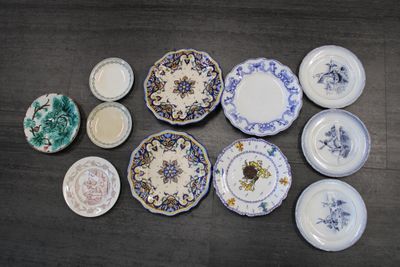 lot d'assiette décorative, SARREGUENINES, DIGOIN, BLANCHARD …