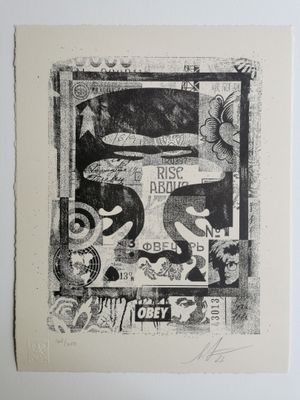 Shepard Fairey - Icon Collage Letterpress