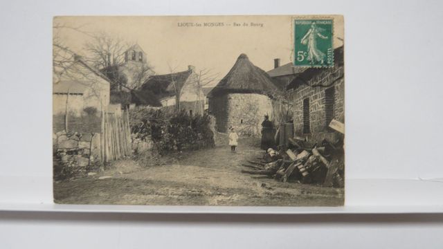 Lioux-les-Monges : Bas du Bourg. TBE. Carte rare !!!