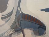 a painting of a man in a spacesuit with a helmet on