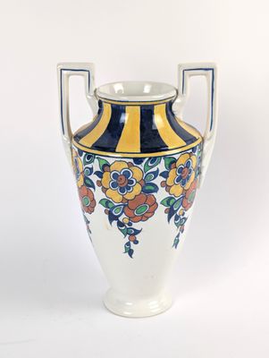 Boch Frères à la Louvière Vase urne à deux anses en faïence …
