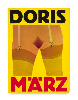 une affiche jaune sur laquelle est inscrit « Doris Marz »