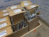 many boxes of wires that are sitting on top of a carton